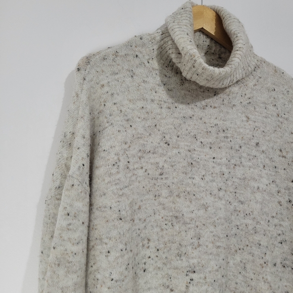 WILLIAM RAST WOMEN'S COWL NECK LONG SLEEVE ROOMY LOOSE FIT ALPACA BLEND - Picture 4 of 7